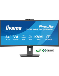 Monitor Iiyama 86,4Cm (34") Xcb3497Wqsnph-B1 21:9 Hdmi+Dp+Usb-C Webc 2