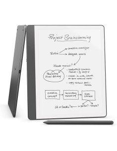 Ebook New Kindle Scribe - 2024 Release 10.2” Glare-Free 16Gb Wi-Fi (Without Lockscreen Ads) With Premium Pen Tungsten