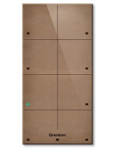 Panel Dotykowy Grenton / 8 Pól Dotykowych / Tf-Bus / Jasny, Wykonany Z Naturalnej Skóry Front