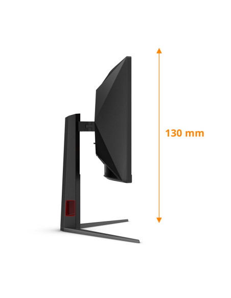 Monitor Aoc Cu34G4Z 34-Calowy, Szybkie Va, Wqhd 21:9, 240 Hz, 1 Ms, 3440 X 1440 Pikseli, 450 Cd/M2, Ilość Portów Hdmi: 2, Kolor 