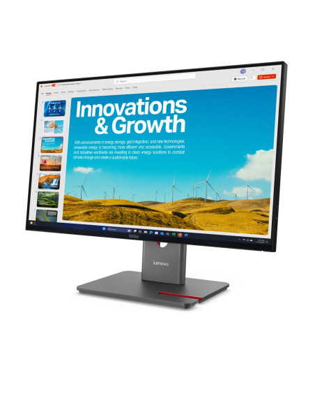 Lenovo Thinkvision P24Qd-40 Led Display 60,5 Cm (23.8") 2560 X 1440 Px Quad Hd Lcd Czarny
