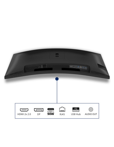 Monitor Philips 86,4Cm (34,0") 34B2U3600C 21:09 Hdmi+Dp+Usb-C