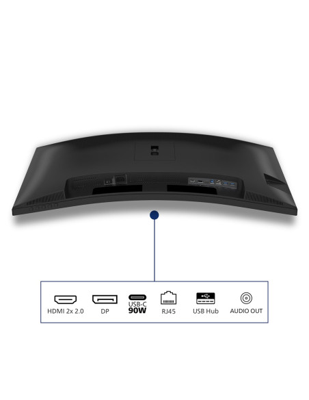 Monitor Philips 86,4Cm (34,0") 34B2U3600C 21:09 Hdmi+Dp+Usb-C
