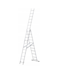 Awtools Drabina Aluminiowa 3X14 Stopni 150Kg Adaptacja Na Schody