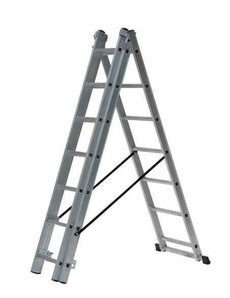 Awtools Drabina Aluminiowa 3X14 Stopni 150Kg Adaptacja Na Schody