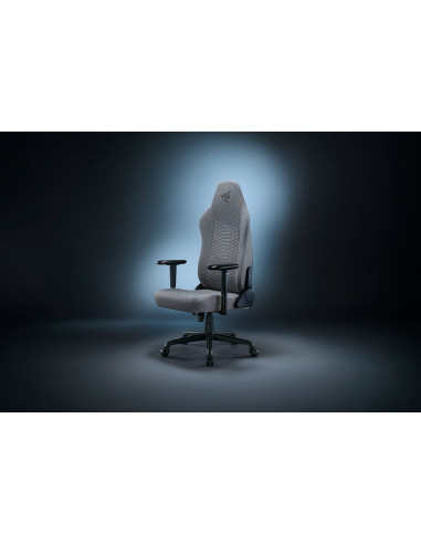 Wielowarstwowa Tkanina Razer/Stal Fotel Do Gier Iskur V2 X Jasnoszary