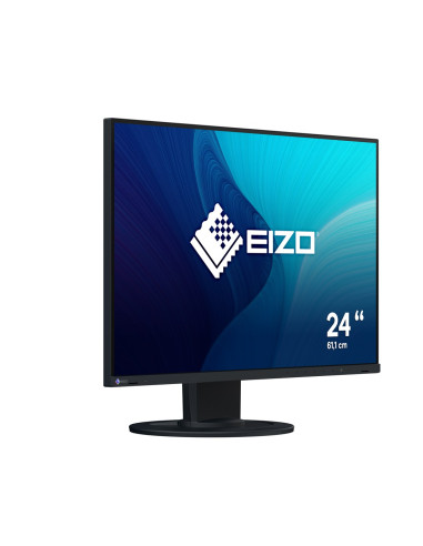 Monitor Eizo 61.0Cm (24") Ev2410R-Bk 16:10 Dvi+Hdmi+Dp+Usb Black