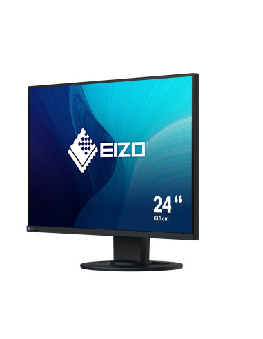 Monitor Eizo 61.0Cm (24") Ev2410R-Bk 16:10 Dvi+Hdmi+Dp+Usb Black