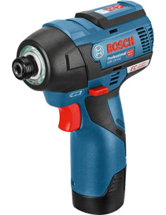 Bosch 0 601 9E0 005 Klucz Zasilany 1/4" 3100 Rpm 110 N·m Czarny, Niebieski 12 V