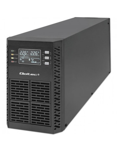 Qoltec 52281 Zasilacz Ups Podwójnej Konwersji (Online) 2 Kva 2000 W 3 X Gniazdo Sieciowe