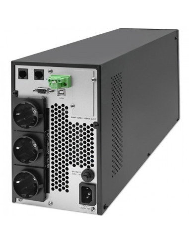 Qoltec 52281 Zasilacz Ups Podwójnej Konwersji (Online) 2 Kva 2000 W 3 X Gniazdo Sieciowe