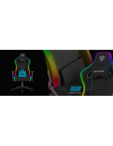 Fotel Do Gry Genesis Nfg-2247 - Fotel Dla Gracza Z Obitym Siedziskiem