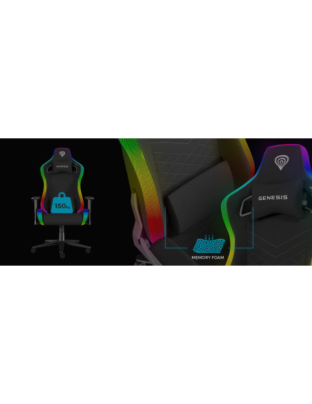 Fotel Do Gry Genesis Nfg-2247 - Fotel Dla Gracza Z Obitym Siedziskiem