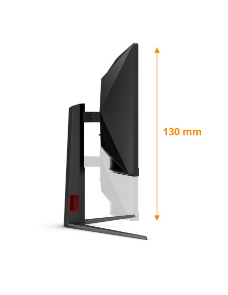 Monitor Aoc Cu34G4 34" Szybkie Va Uwqhd 21:9 180 Hz 1 Ms 3440 X 1440 Pikseli 300 Cd/M2 Ilość Portów Hdmi: 2 Czarny