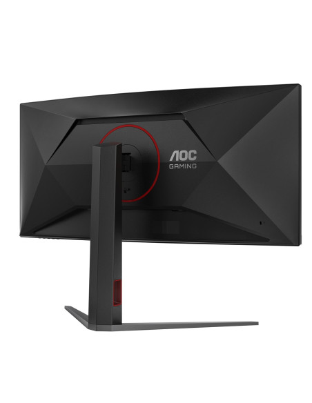 Monitor Aoc Cu34G4 34" Szybkie Va Uwqhd 21:9 180 Hz 1 Ms 3440 X 1440 Pikseli 300 Cd/M2 Ilość Portów Hdmi: 2 Czarny