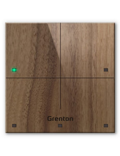 Panel Dotykowy Grenton / 4 Pola Dotykowe / Tf-Bus / Ciemny Drewniany Front