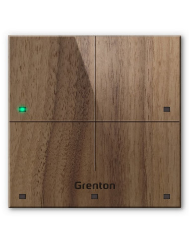 Panel Dotykowy Grenton / 4 Pola Dotykowe / Tf-Bus / Ciemny Drewniany Front