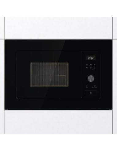 Czarna Mikrofalówka Gorenje Bm201Ag1Bg, Z Grillem, Wbudowana, 20 L, 800 W