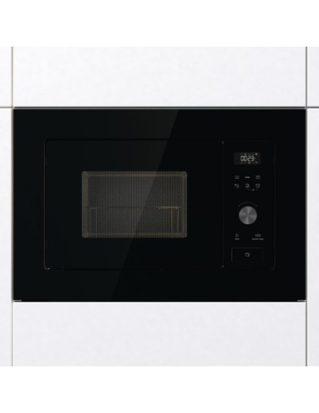 Czarna Mikrofalówka Gorenje Bm201Ag1Bg, Z Grillem, Wbudowana, 20 L, 800 W