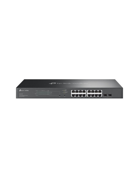Tp-Link Tl-Sg2218P Łącza Sieciowe L2/L2+ Gigabit Ethernet (10/100/1000) Obsługa Poe 1U Czarny