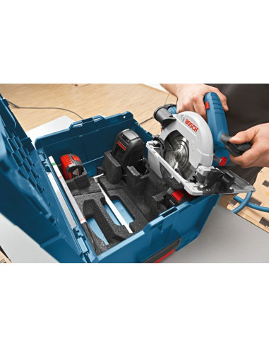 Bosch Gks 18V-57 G Professional 16,5 Cm Czarny, Niebieski, Szary, Czerwony 3400 Rpm