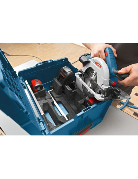Bosch Gks 18V-57 G Professional 16,5 Cm Czarny, Niebieski, Szary, Czerwony 3400 Rpm