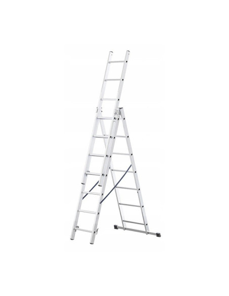 Drabina Aluminiowa 3X10 Stopni 150Kg Adaptacja Na Schody