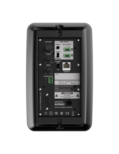 Audac Ares5A 2-Drożny Czarny Przewodowa 40 W