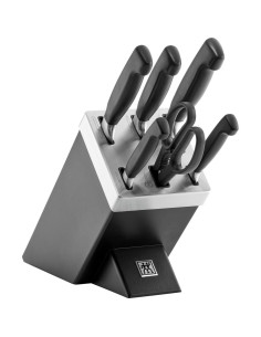 Zestaw Noży Samoostrzących Zwilling Four Star 35145-007-0 7 Elementów Czarny 2
