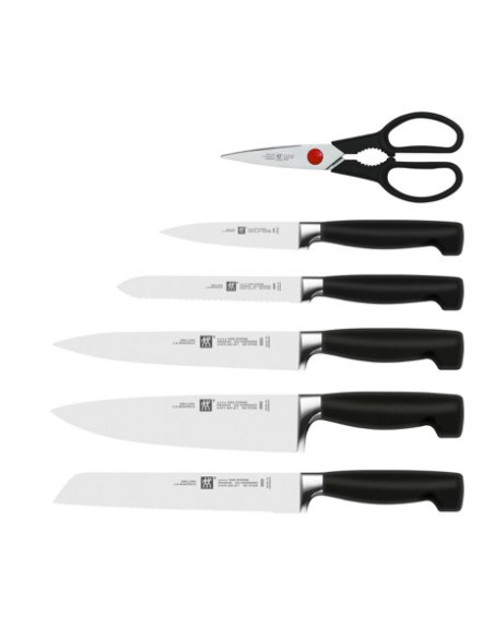 Zestaw Noży Samoostrzących Zwilling Four Star 35145-007-0 7 Elementów Czarny