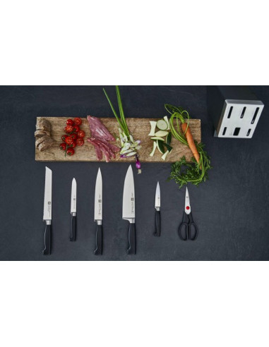 Zestaw Noży Samoostrzących Zwilling Four Star 35145-007-0 7 Elementów Czarny