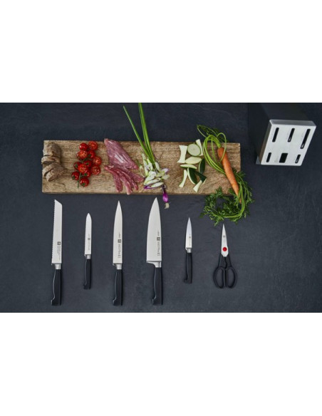 Zestaw Noży Samoostrzących Zwilling Four Star 35145-007-0 7 Elementów Czarny