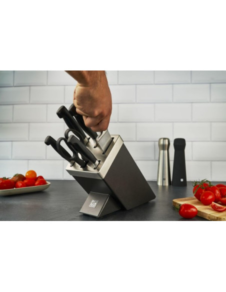 Zestaw Noży Samoostrzących Zwilling Four Star 35145-007-0 7 Elementów Czarny