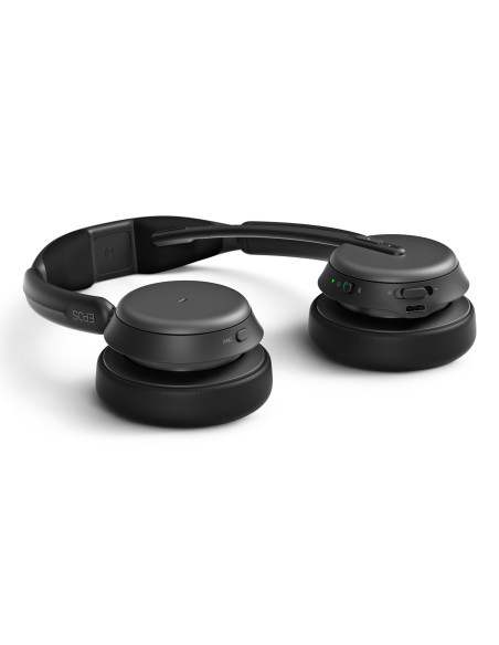 Epos Impact 1060 Anc, Beidseitiges Bluetooth-Headset Hybrides Adaptives Active Noise Cancellation (Anc)