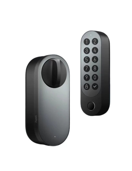 Aqara Smart Lock U200 Kit Srebrny, Homekit, Thread, Bluetooth 5.1, Nfc