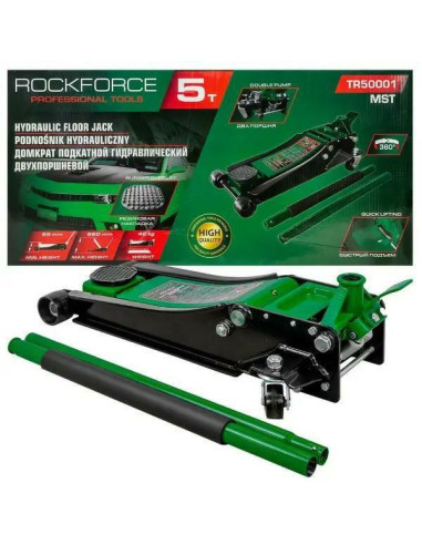Dźwignik Rockforce Żaba 5T 95-560Mm Niski