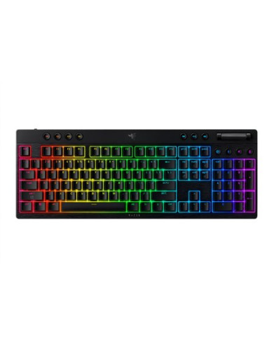 Razer Blackwidow V4 Niskoprofilowy Hyperspeed Klawiatura Do Gier Bezprzewodowy Stany Zjednoczone Bluetooth 2,4 Ghz Usb Type-C Żó