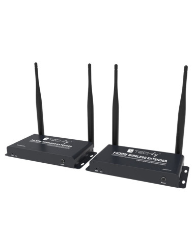 Techly Idata Hdmi-Wl212 Przedłużacz Av Nadajnik I Odbiornik Av Czarny