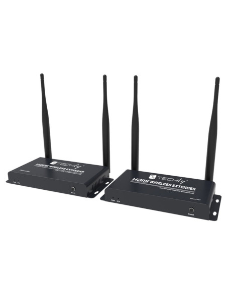 Techly Idata Hdmi-Wl212 Przedłużacz Av Nadajnik I Odbiornik Av Czarny