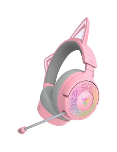 Zestaw Słuchawkowy Razer Kraken Kitty V3 Pro Sieć Bezprzewodowa/Przewodowa Nauszne Bezprzewodowy Kwarc