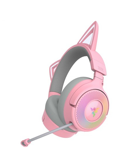 Zestaw Słuchawkowy Razer Kraken Kitty V3 Pro Sieć Bezprzewodowa/Przewodowa Nauszne Bezprzewodowy Kwarc