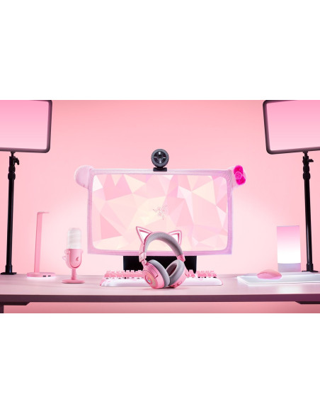 Zestaw Słuchawkowy Razer Kraken Kitty V3 Pro Sieć Bezprzewodowa/Przewodowa Nauszne Bezprzewodowy Kwarc