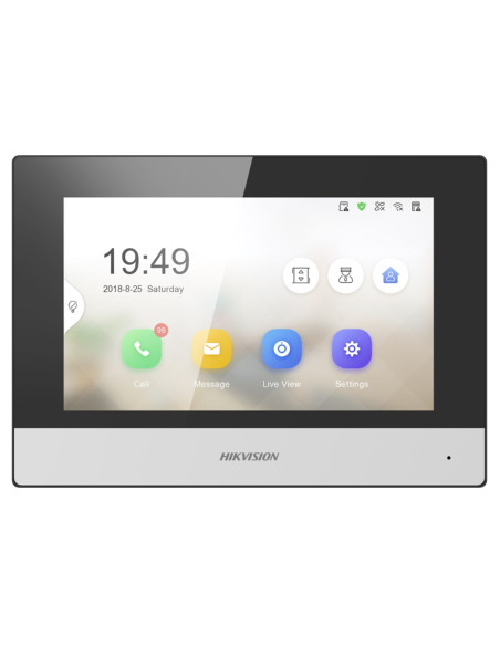 Hikvision Ds-Kh6320-Wte1 Wideodomofon 17,8 Cm (7") Czarny, Srebrny