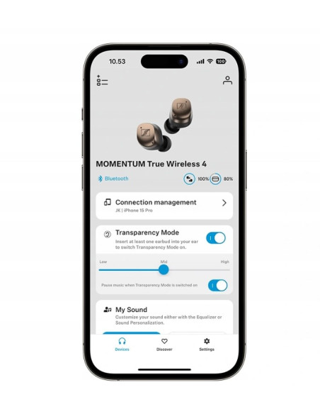 Słuchawki Sennheiser Momentum True Wireless 4 Mtw4 Biały