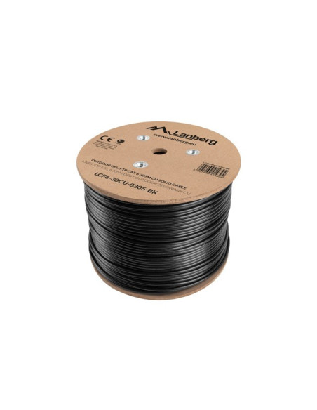 Lanberg Lcf6-30Cu-0305-Bk Kabel Sieciowy Czarny 305 M Cat6