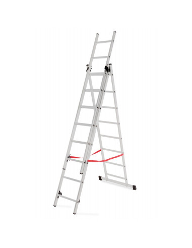 Awtools Drabina Aluminiowa Basic 3X8 Stopni 150Kg