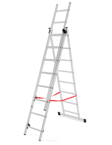 Awtools Drabina Aluminiowa Basic 3X8 Stopni 150Kg