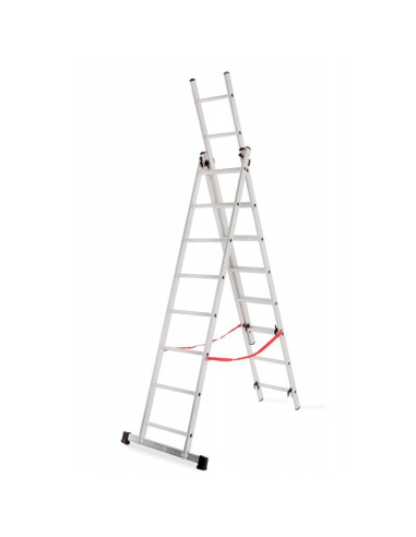 Awtools Drabina Aluminiowa Basic 3X8 Stopni 150Kg