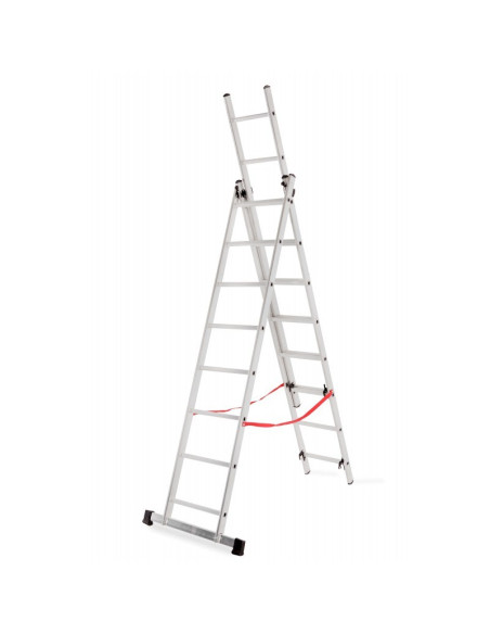 Awtools Drabina Aluminiowa Basic 3X8 Stopni 150Kg