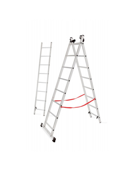 Awtools Drabina Aluminiowa Basic 3X8 Stopni 150Kg